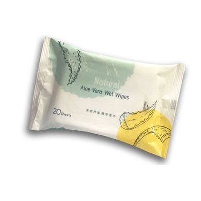 Enthäuten Sie reinigende natürliche Aloe Vera Wet Wipes For Hands/Gesicht