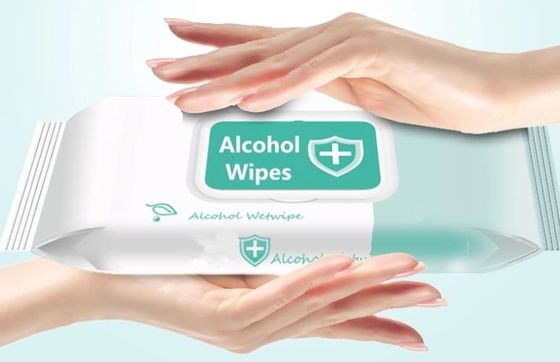 Wegwerfreinigungsalkohol-antiseptische Hand wischt 10 Blätter/Tasche ab