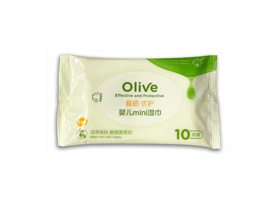 Wegwerf-Olive Essence Portable Baby Wet wischt ohne Alkohol ab